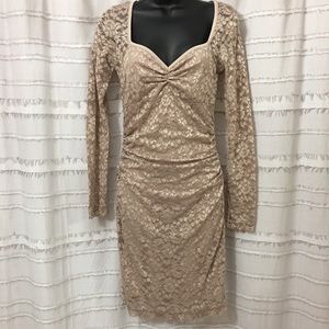 Moda International Nude Lace Dress